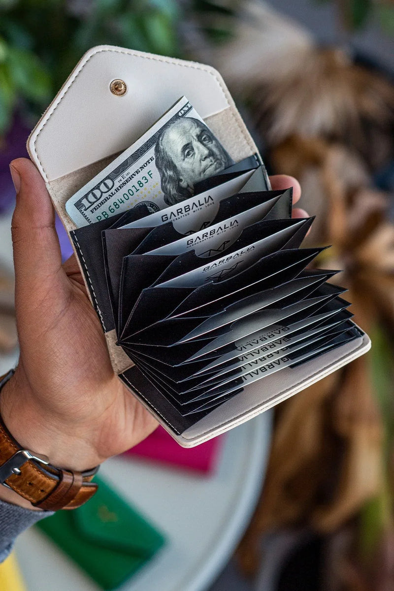Portefeuille Femme en Cuir Vegan Accordéon – Porte-Cartes Lviv