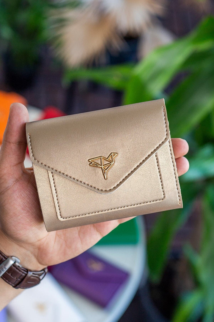 Portefeuille Femme Mini Violet Prune en Cuir Vegan avec Porte-Monnaie et Multi-Compartiments Cartes