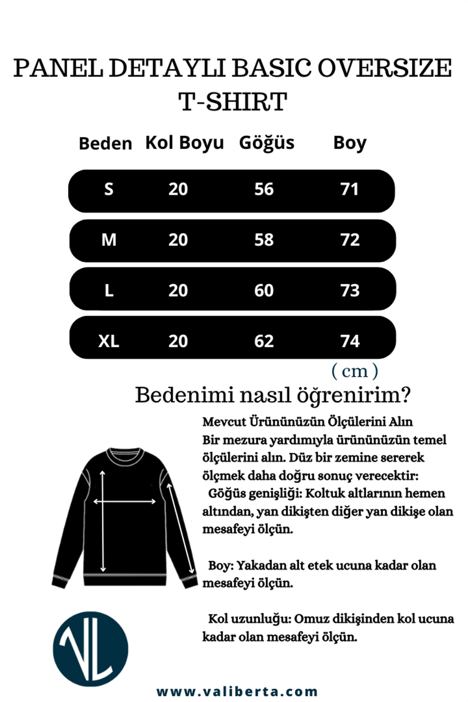 panel detayli basic oversize erkek t-shirt - Justyol