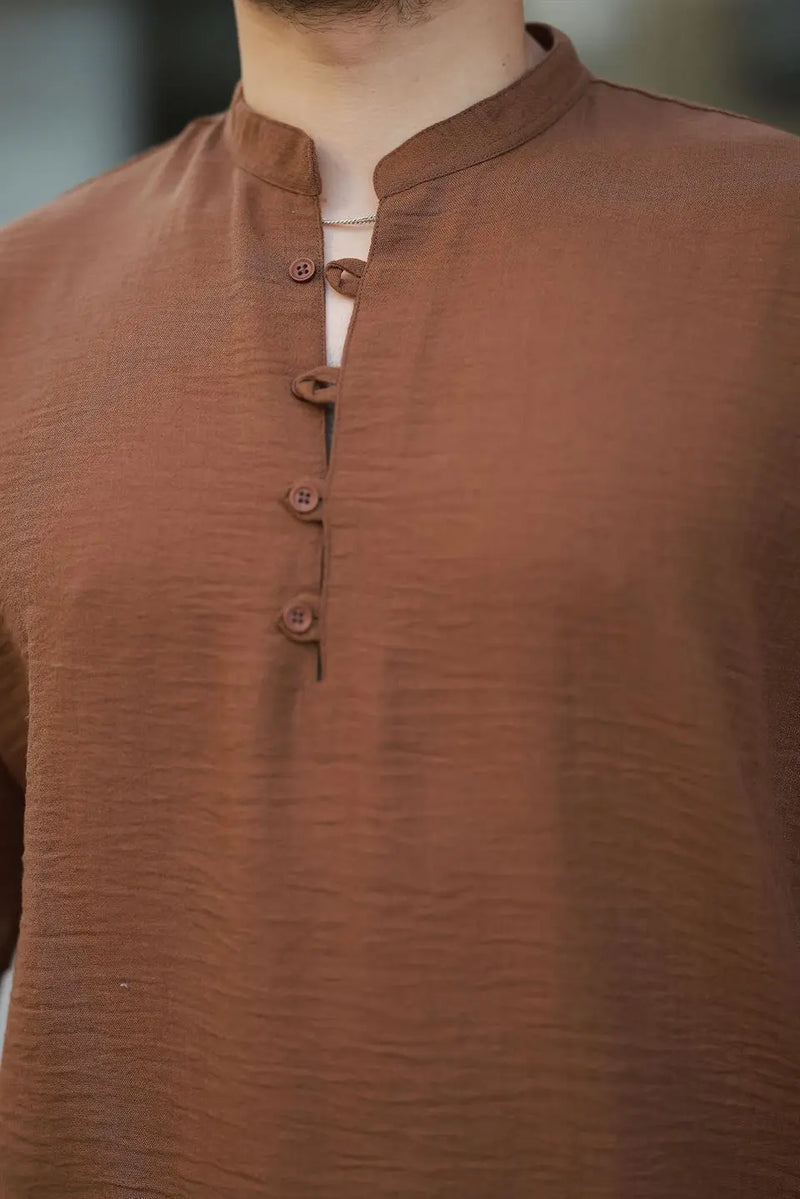 chemise oversize homme bambou manches courtes