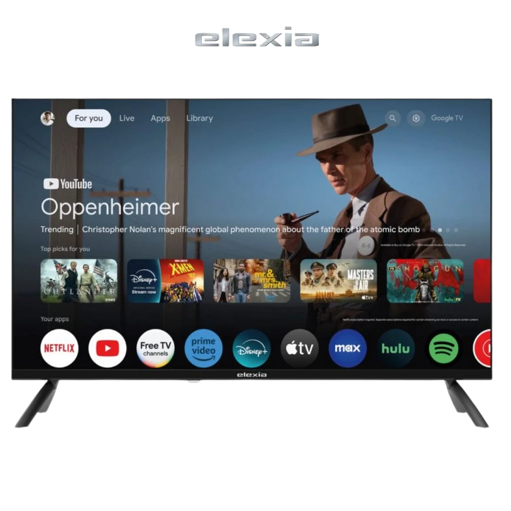 TV Elexia 32″ HD Android TV, interface intuitive et streaming fluide.
