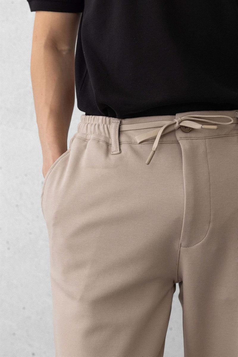 Pantalon Homme Akira en Maille Piqué Stretch
