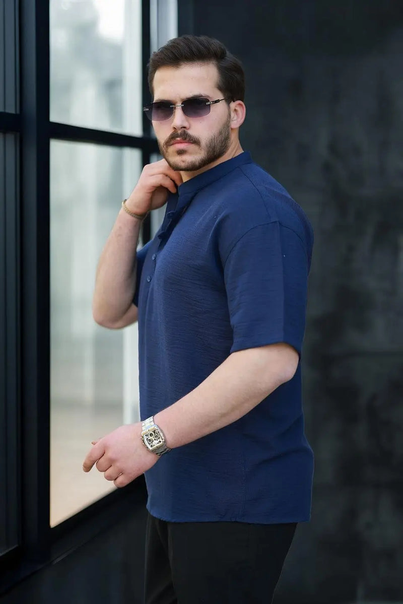 chemise oversize homme bambou manches courtes