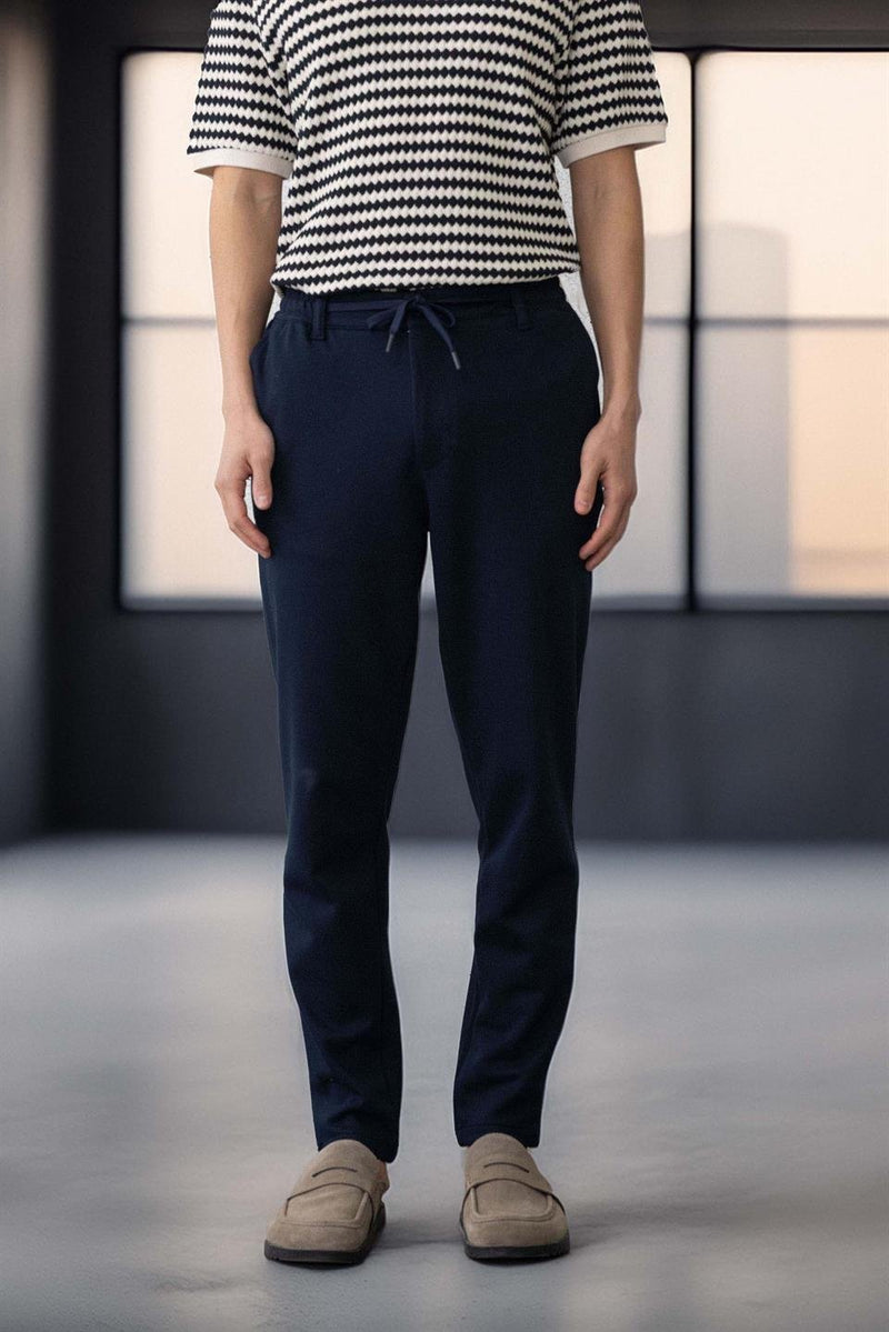 Pantalon Homme Akira en Maille Piqué Stretch