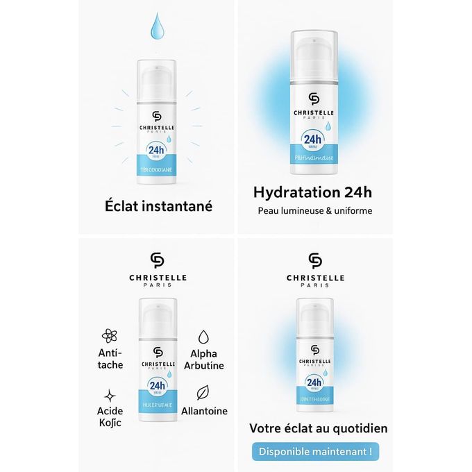 Crème dépigmentante - Non gras - 50ML - Alpha arbutine - Acide Kojic - Allantoine
