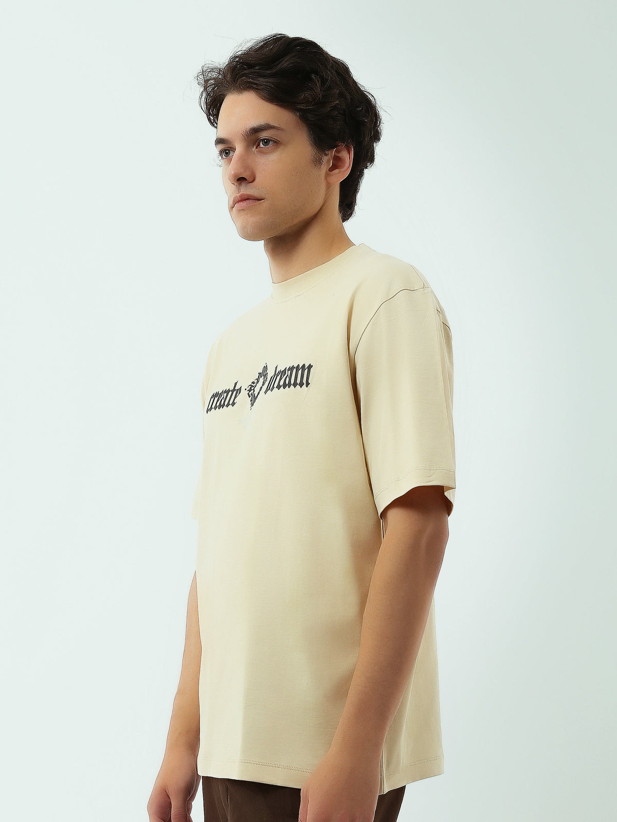 T-shirt Homme avec Logo "YOUNG PROGRESS" – Design Moderne et Confortable - TSH25SPRO20236TM1