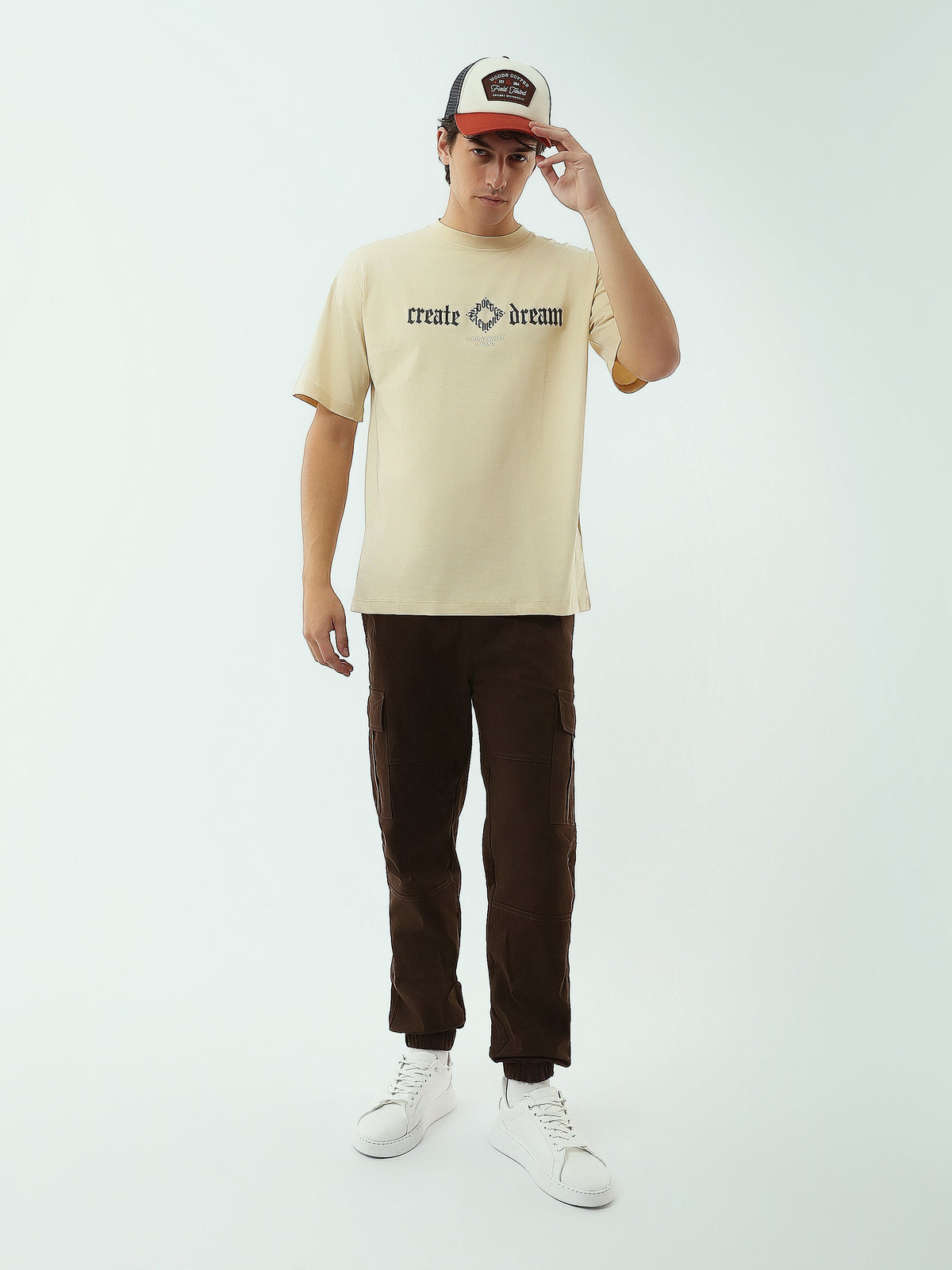 T-shirt Homme avec Logo "YOUNG PROGRESS" – Design Moderne et Confortable - TSH25SPRO20236TM1