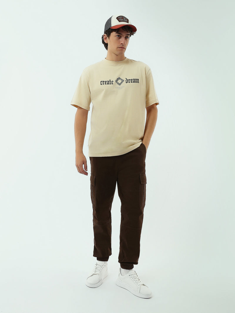 T-shirt Homme avec Logo "YOUNG PROGRESS" – Design Moderne et Confortable - TSH25SPRO20236TM1