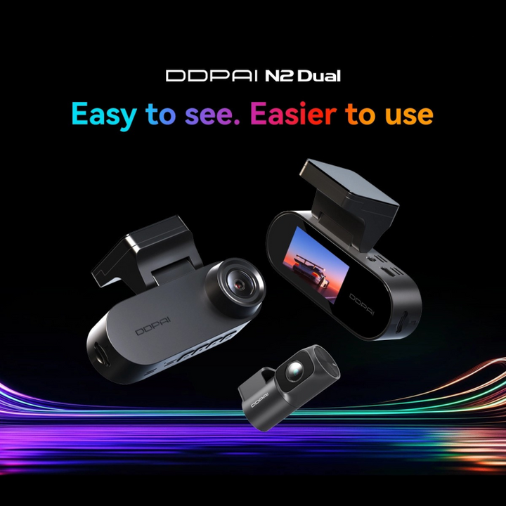 Ddpai N2 Dual  camera avant + arriere Sans kit