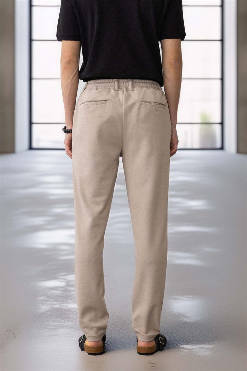 Pantalon Homme Akira en Maille Piqué Stretch