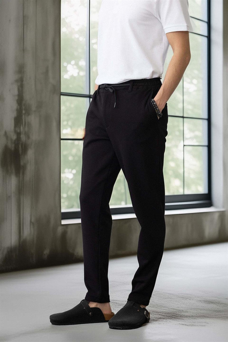 Pantalon Homme Akira en Maille Piqué Stretch