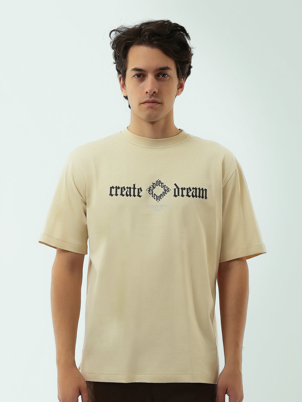 T-shirt Homme avec Logo "YOUNG PROGRESS" – Design Moderne et Confortable - TSH25SPRO20236TM1