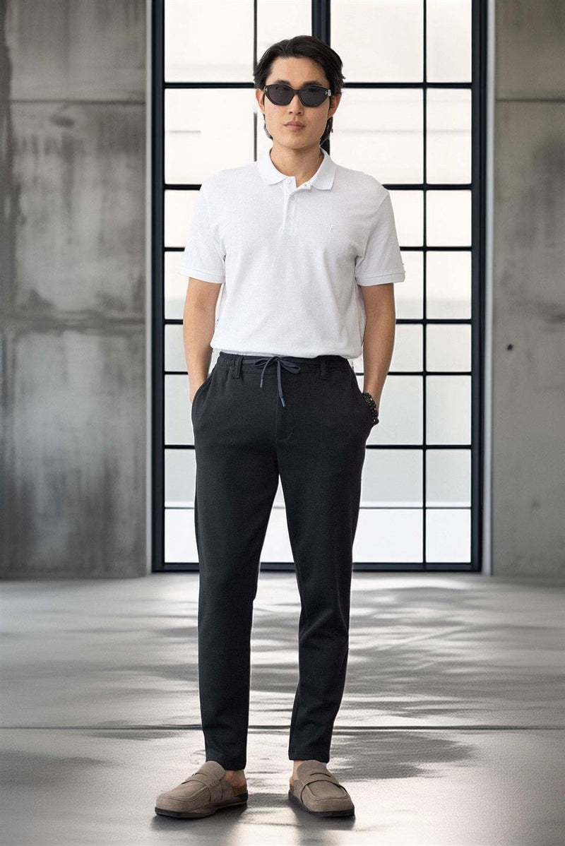 Pantalon Homme Akira en Maille Piqué Stretch