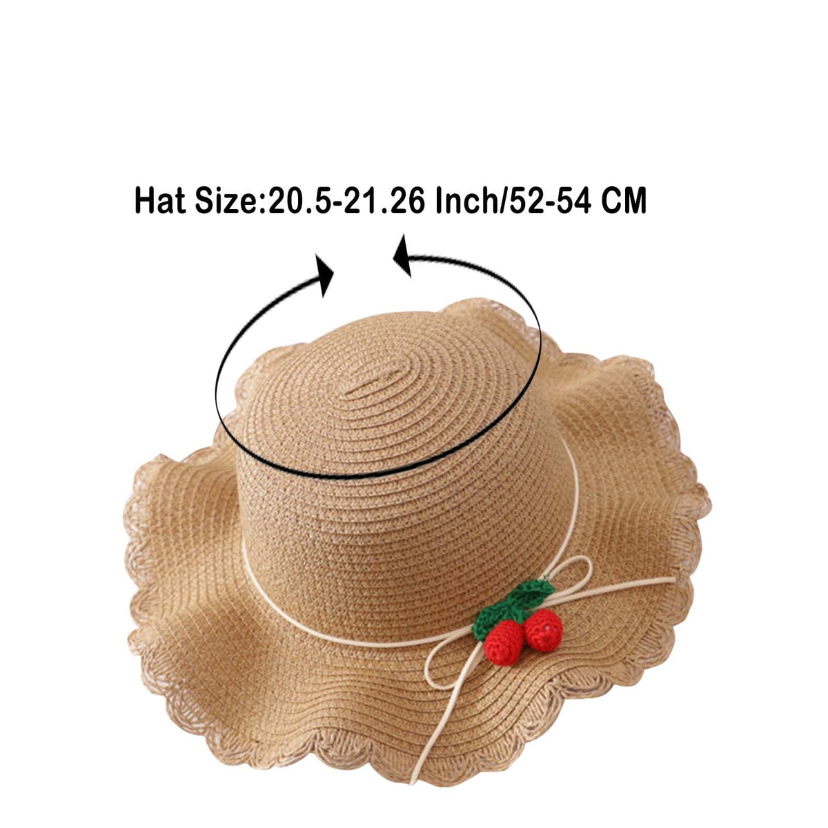 Chapeau paille fille avec nœud dentelle été