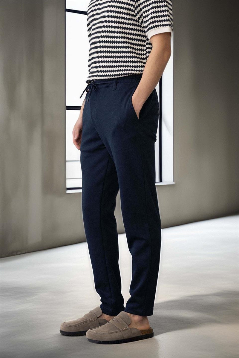 Pantalon Homme Akira en Maille Piqué Stretch
