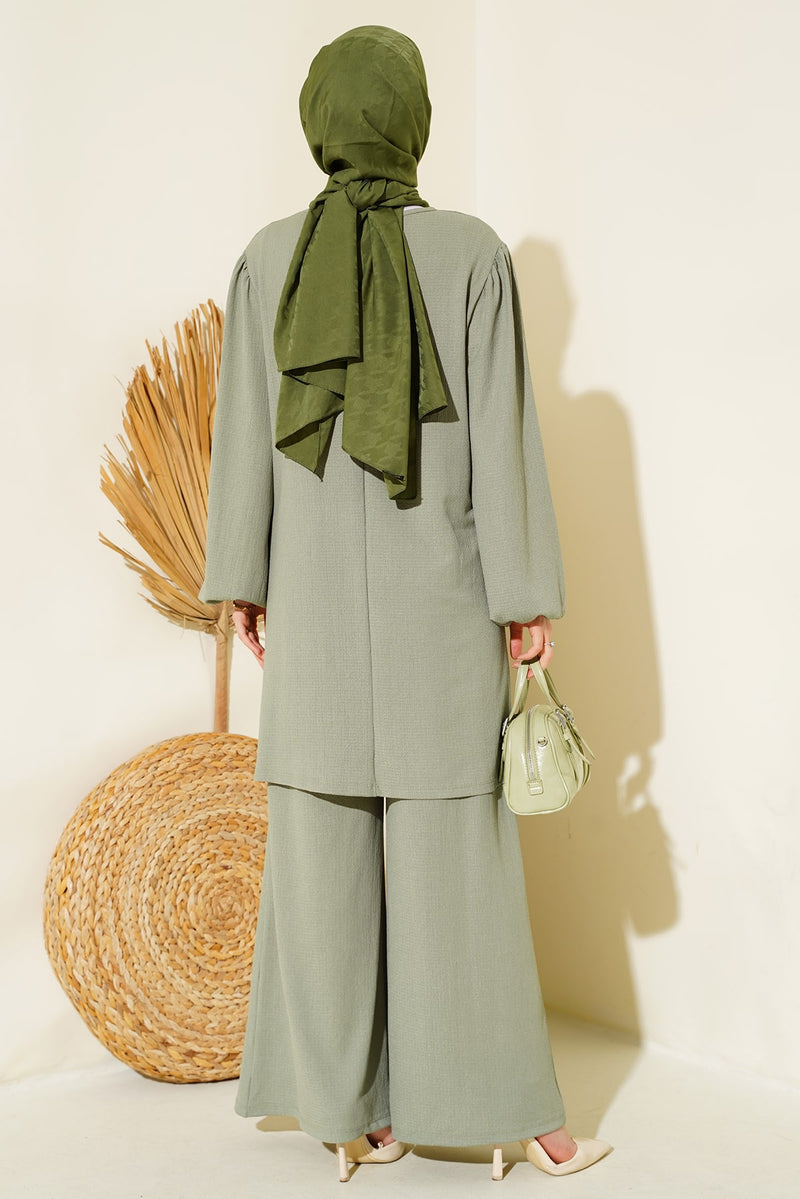 Ensemble Femme Tunique & Pantalon Large – Coupe Modeste