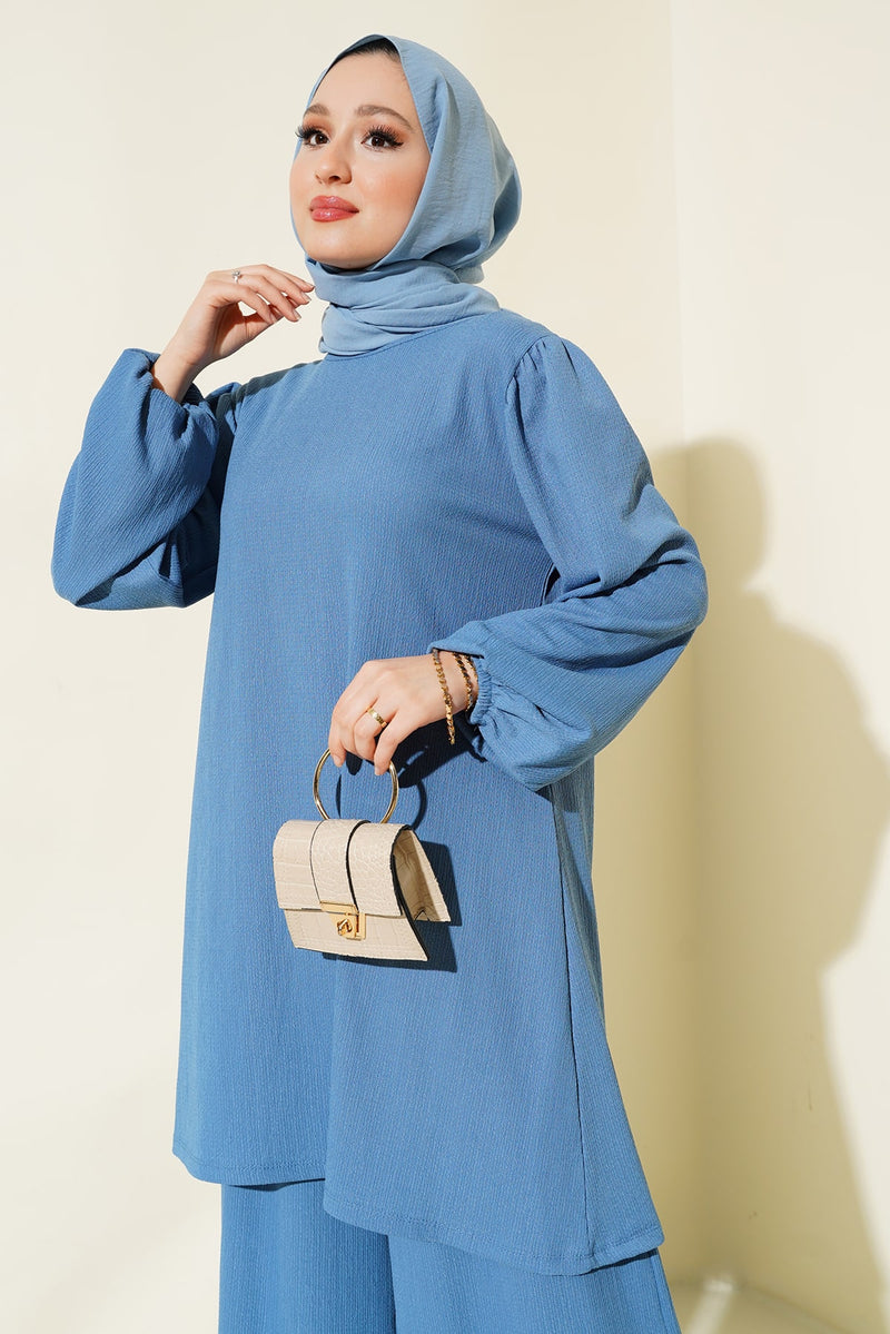 Ensemble Femme Tunique & Pantalon Large – Coupe Modeste