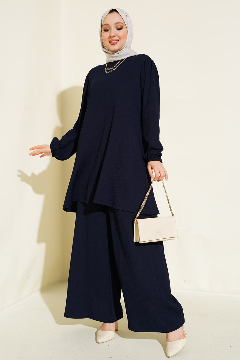 Ensemble Femme Tunique & Pantalon Large – Coupe Modeste