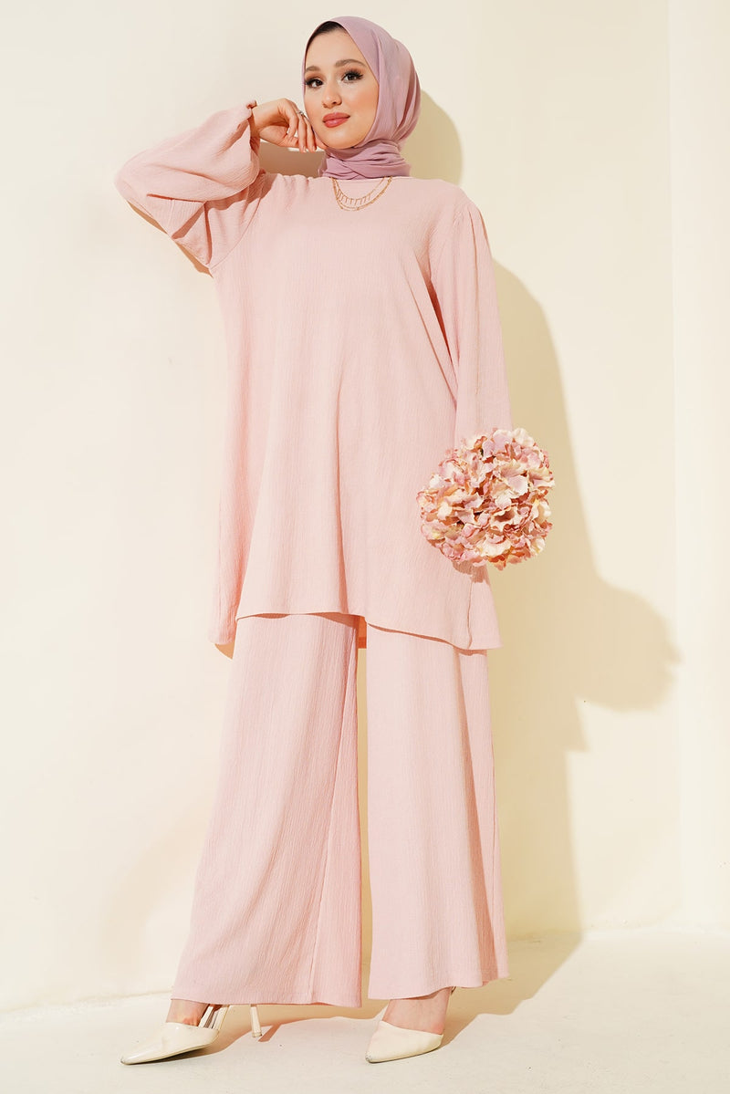 Ensemble Femme Tunique & Pantalon Large – Coupe Modeste