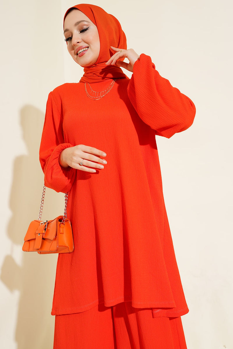 Ensemble Femme Tunique & Pantalon Large – Coupe Modeste