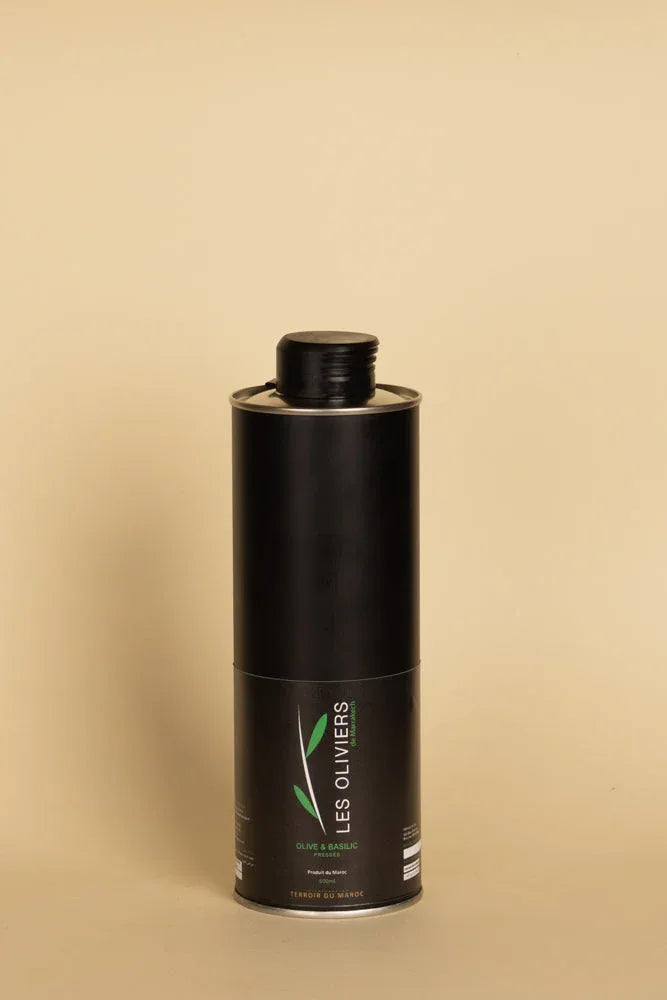 HUILE EXTRA VIERGE CANNETTE 500ML BASILIC