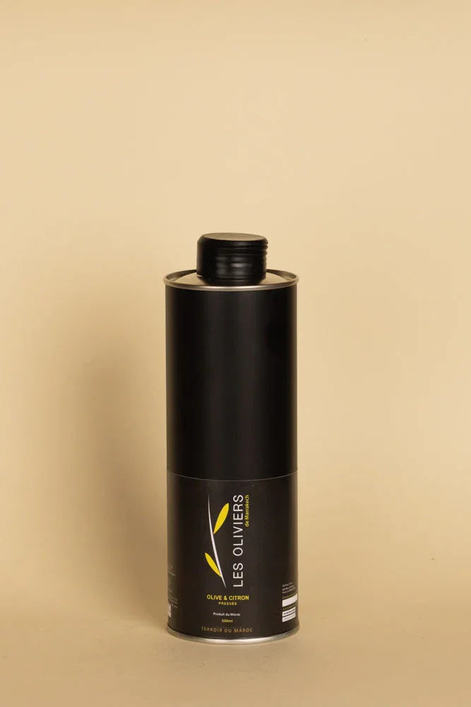 HUILE EXTRA VIERGE CANNETTE 500ML CITRON - Justyol