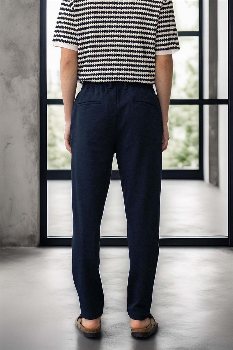 Pantalon Homme Akira en Maille Piqué Stretch