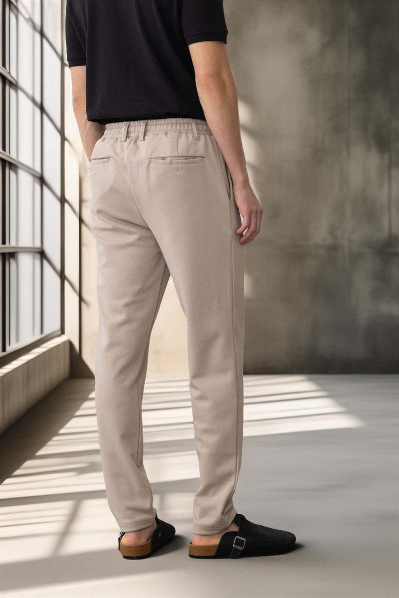 Pantalon Homme Akira en Maille Piqué Stretch