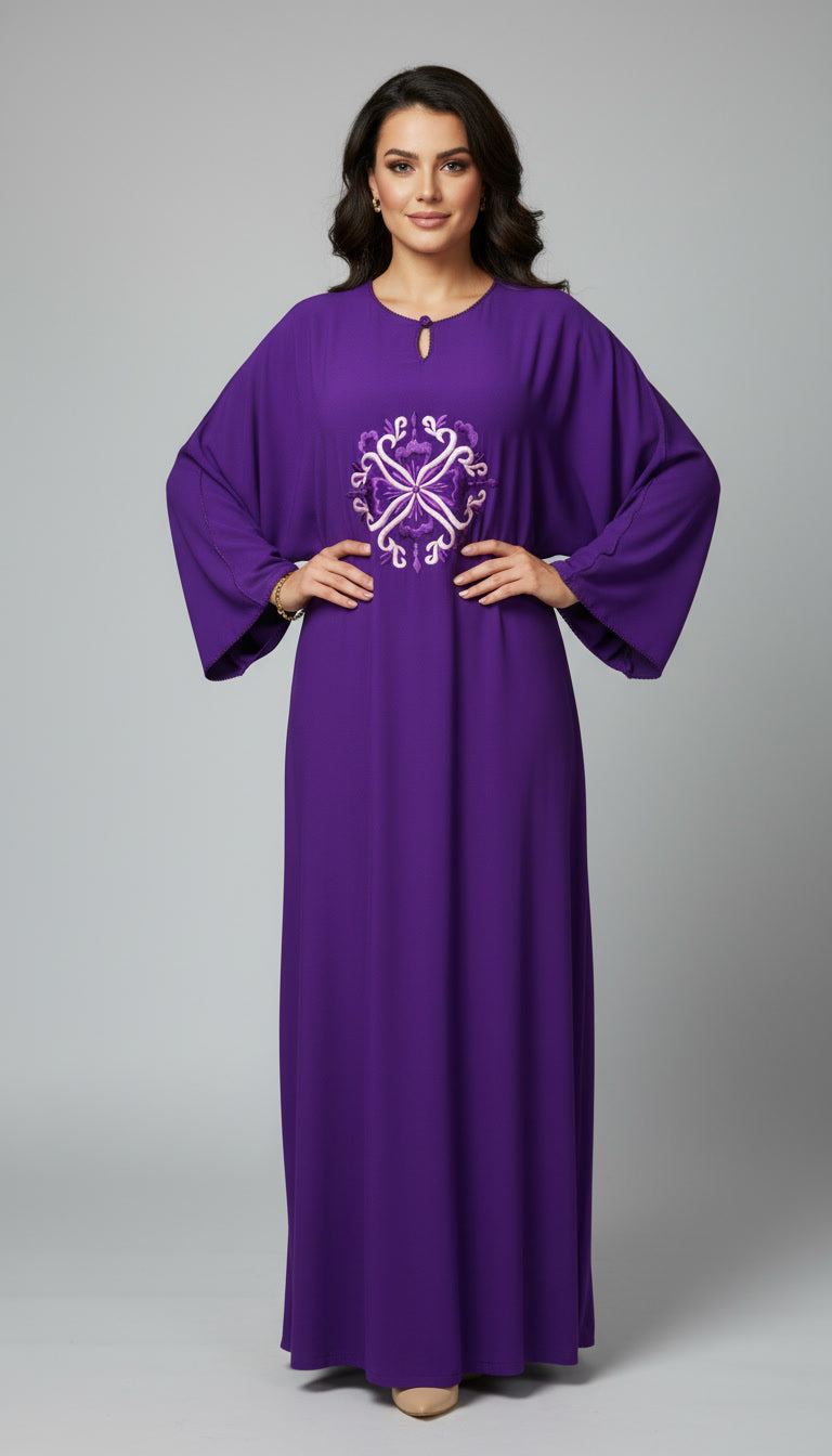 Caftan brodé signature en khayt – Élégance qui marque