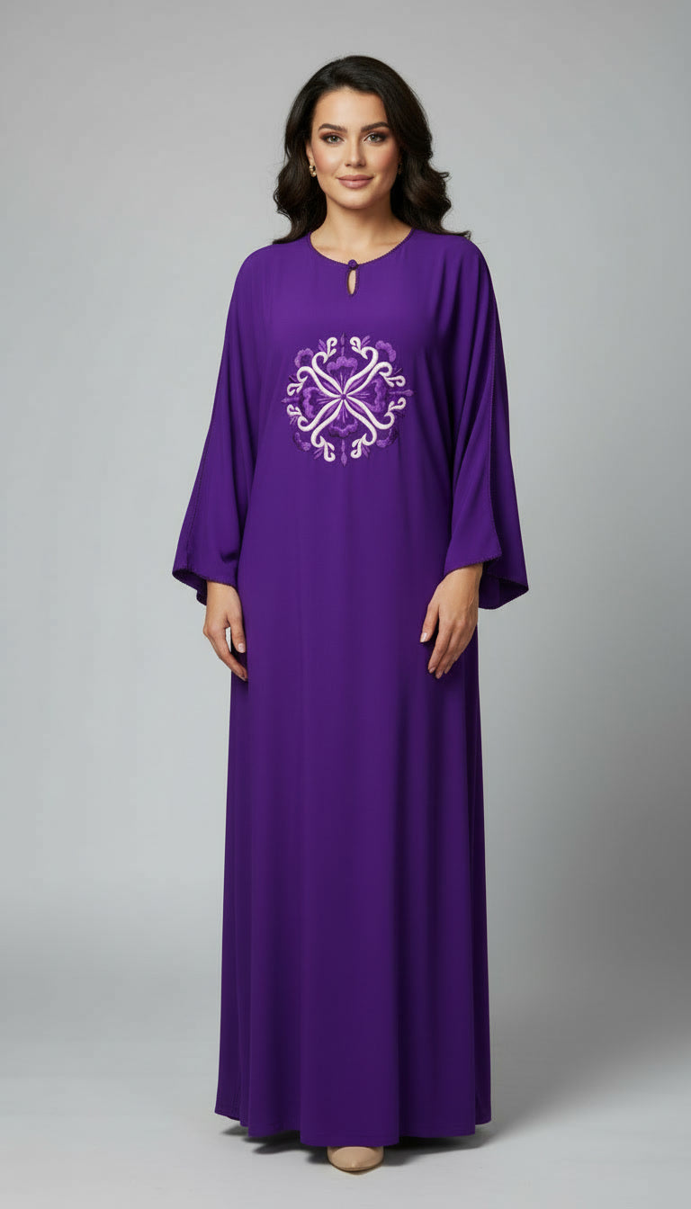 Caftan brodé signature en khayt – Élégance qui marque
