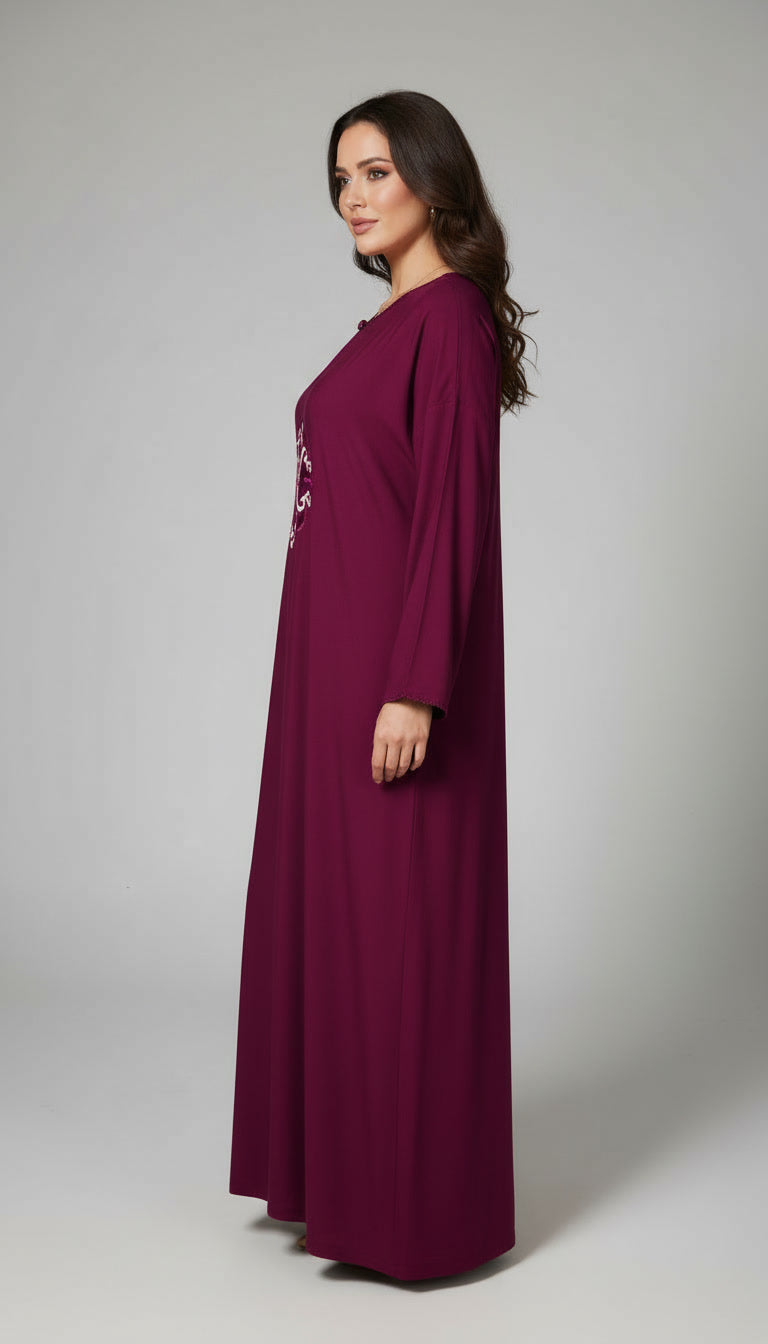 Caftan brodé signature en khayt – Élégance qui marque