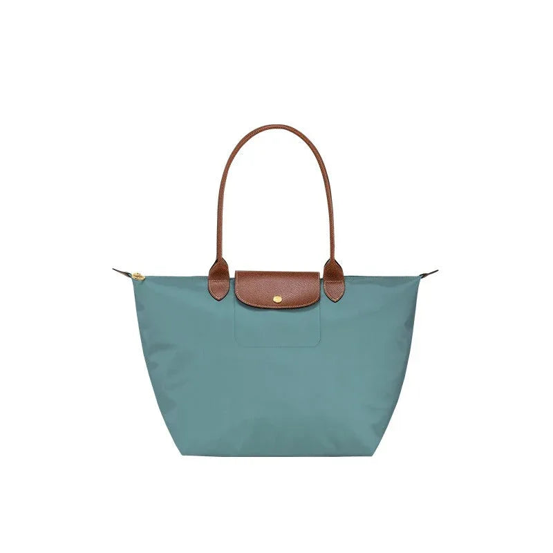 Sac Le Pliage Original M Longchamp – Sac Tote en Toile Recyclée avec Anses en Cuir