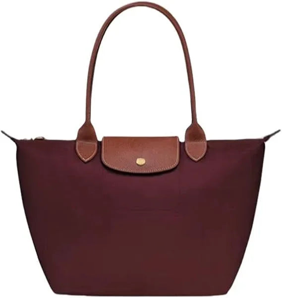Sac Le Pliage Original M Longchamp – Sac Tote en Toile Recyclée avec Anses en Cuir - Justyol