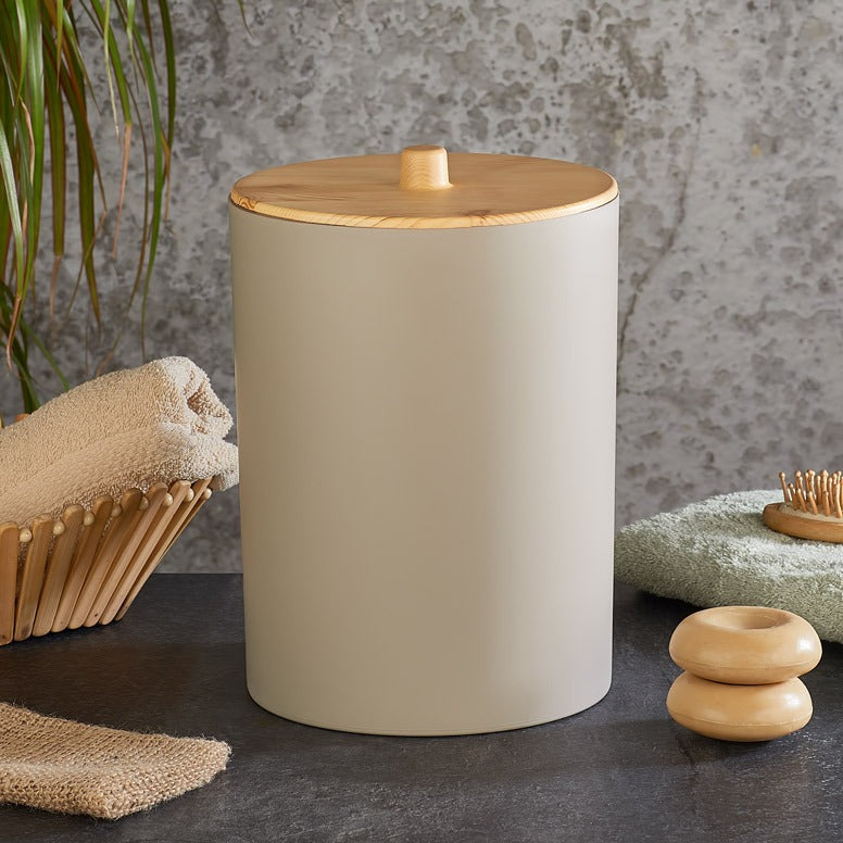 Poubelle de Salle de Bain BARONESS Limpia Effet Bois