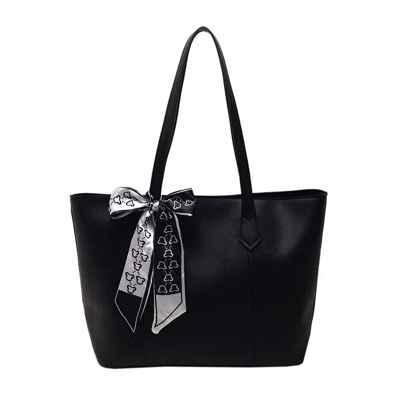 Sac à Main Femme Été – Sac à Bandoulière Noir, Sac Tote Grande Capacité, Sac Commuter Tendance