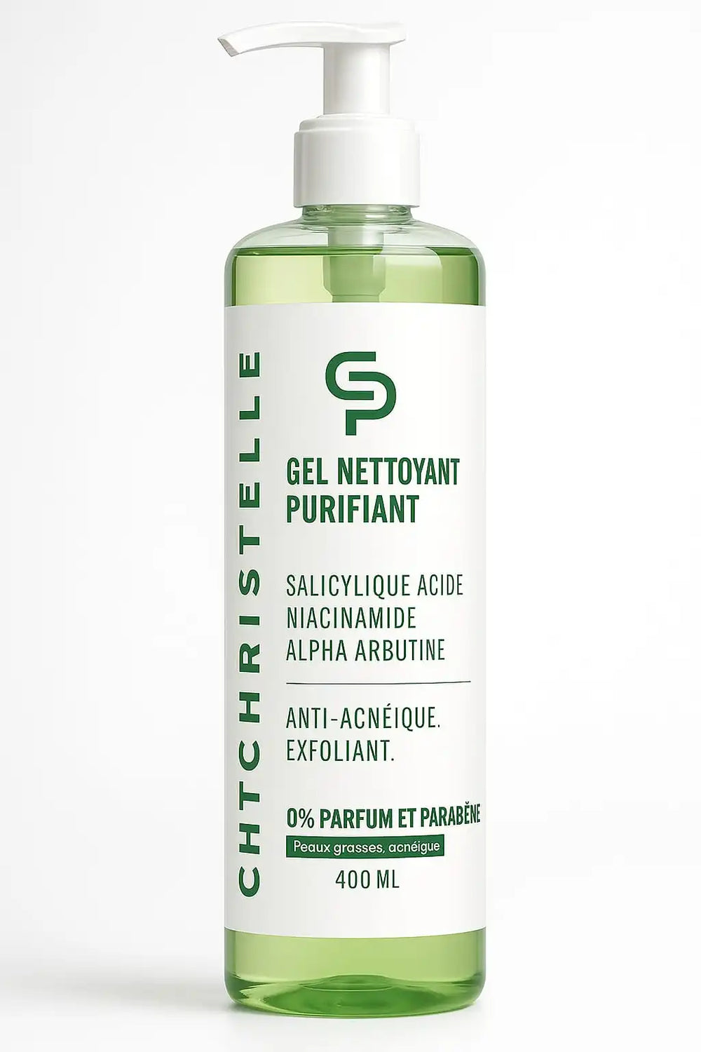 CHRISTELLE PARIS - Gel nettoyant purifiant - Hypoallergénique - 400ml