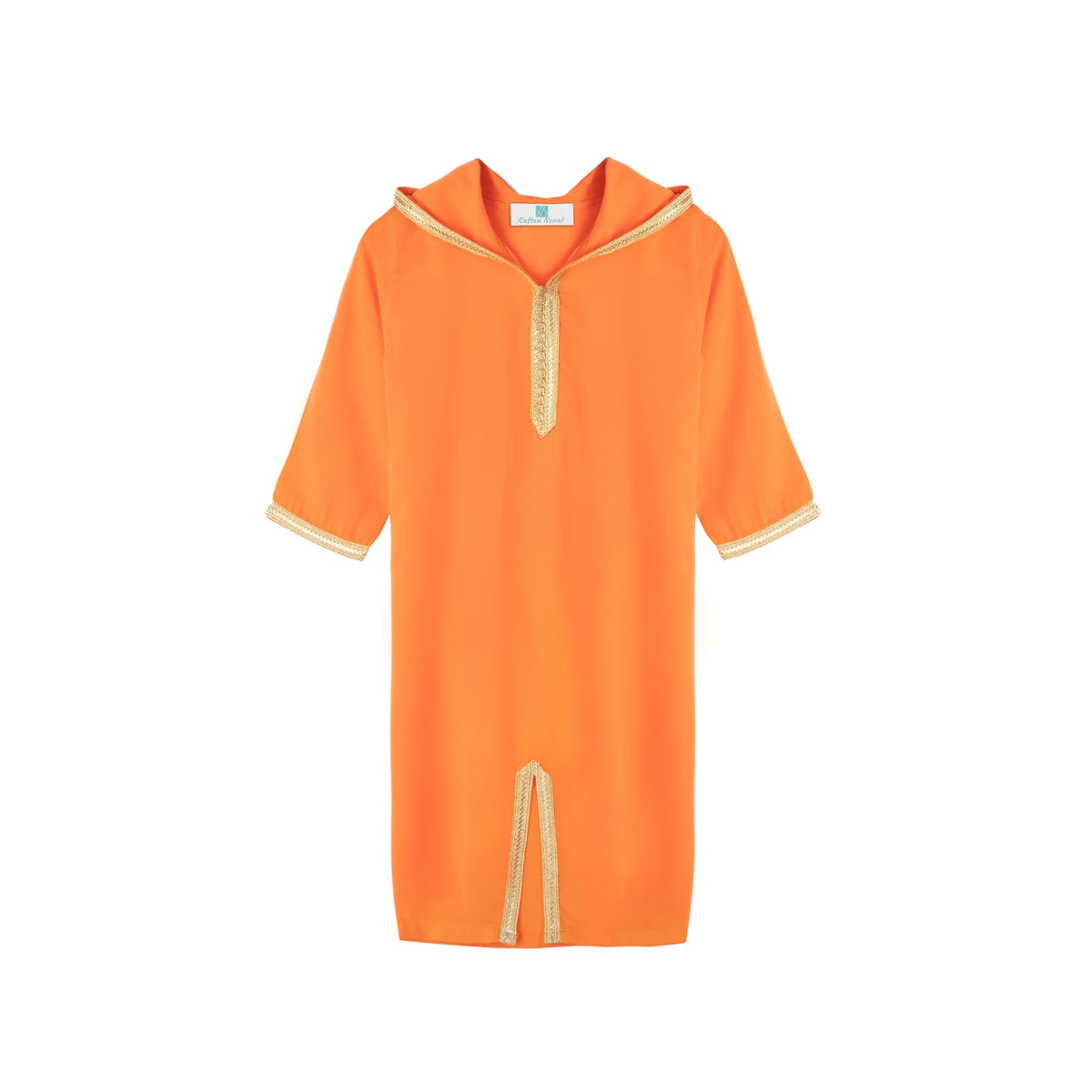 Jellaba Orange mango pour fille