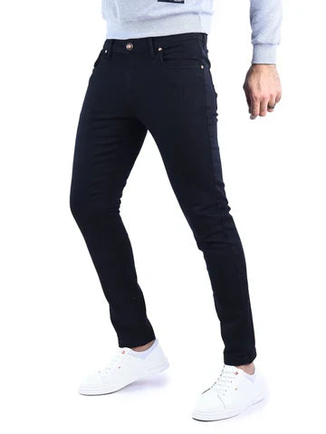جينز Slim Fit رجالي سادة بقصة محددة – كاجوال عصري - JNS22GFDN22962TM1