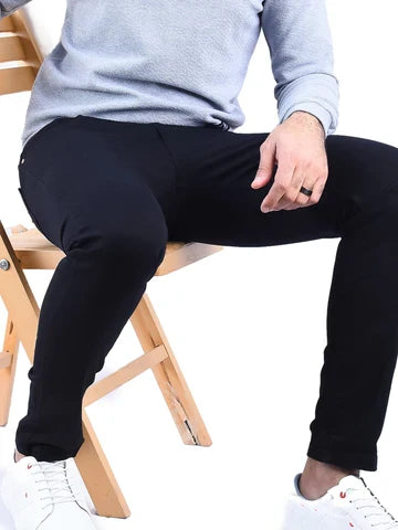 جينز Slim Fit رجالي سادة بقصة محددة – كاجوال عصري - JNS22GFDN22962TM1