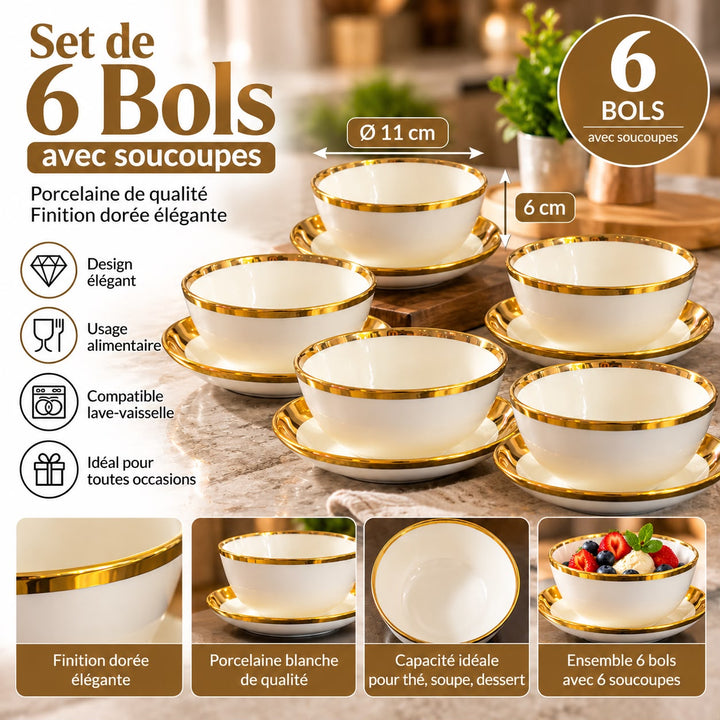 6 BOL A SOUPE FILER DORE