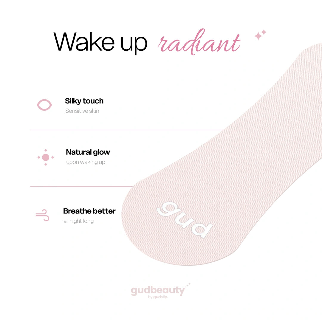شرائط الأنف النسائية GUDSLIP BEAUTY من الحرير لتسهيل التنفس أثناء النوم – 30 قطعة