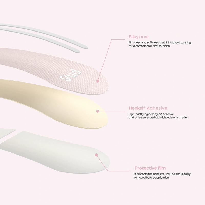 شرائط الأنف النسائية GUDSLIP BEAUTY من الحرير لتسهيل التنفس أثناء النوم – 30 قطعة
