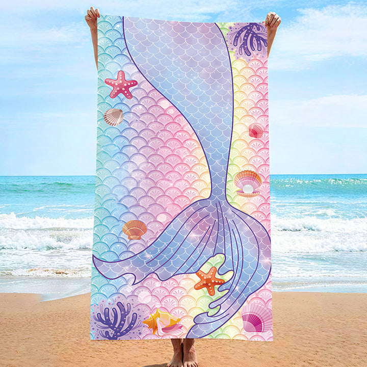Serviette plage microfibre sans sable séchage rapide