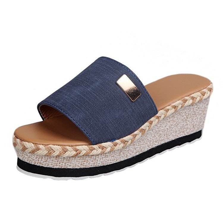 Sandales Compensées Femme à Talon Haut – Semelle Épaisse Confortable