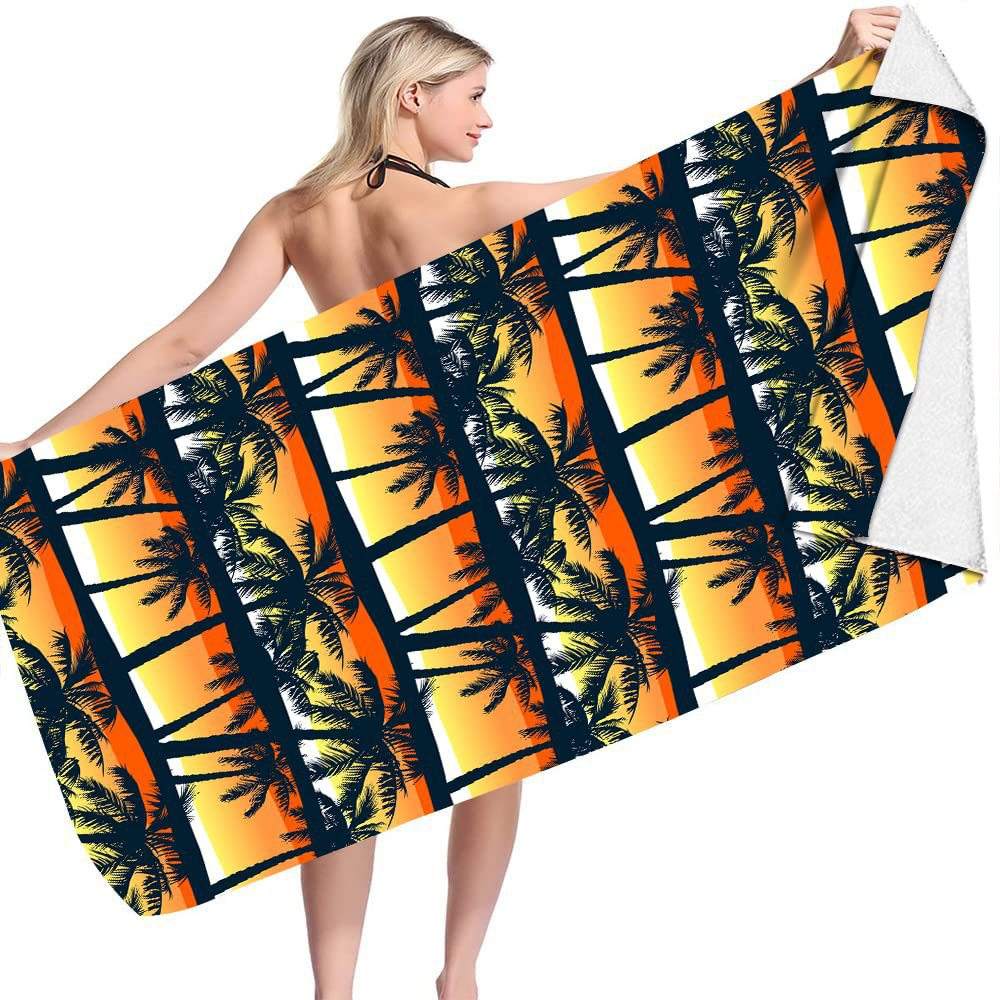 Serviette plage microfibre séchage rapide 75x150 cm