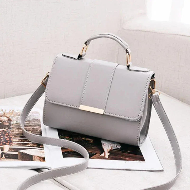 Sac à Main Femme en PU – Sac Bandoulière en Cuir Synthétique avec Fermeture à Rabat, Sac à Main Mode Tendance