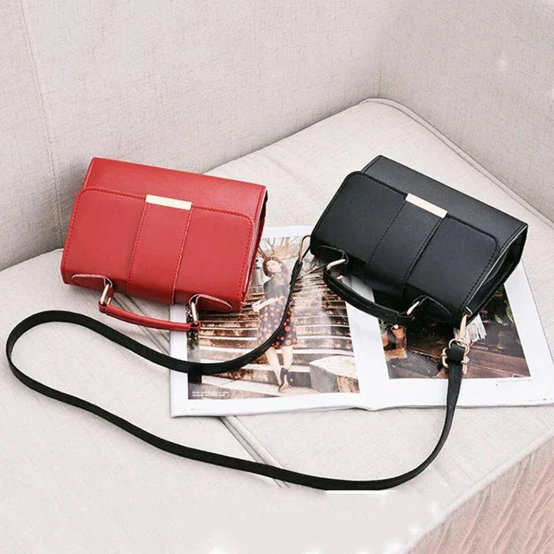 Sac à Main Femme en PU – Sac Bandoulière en Cuir Synthétique avec Fermeture à Rabat, Sac à Main Mode Tendance