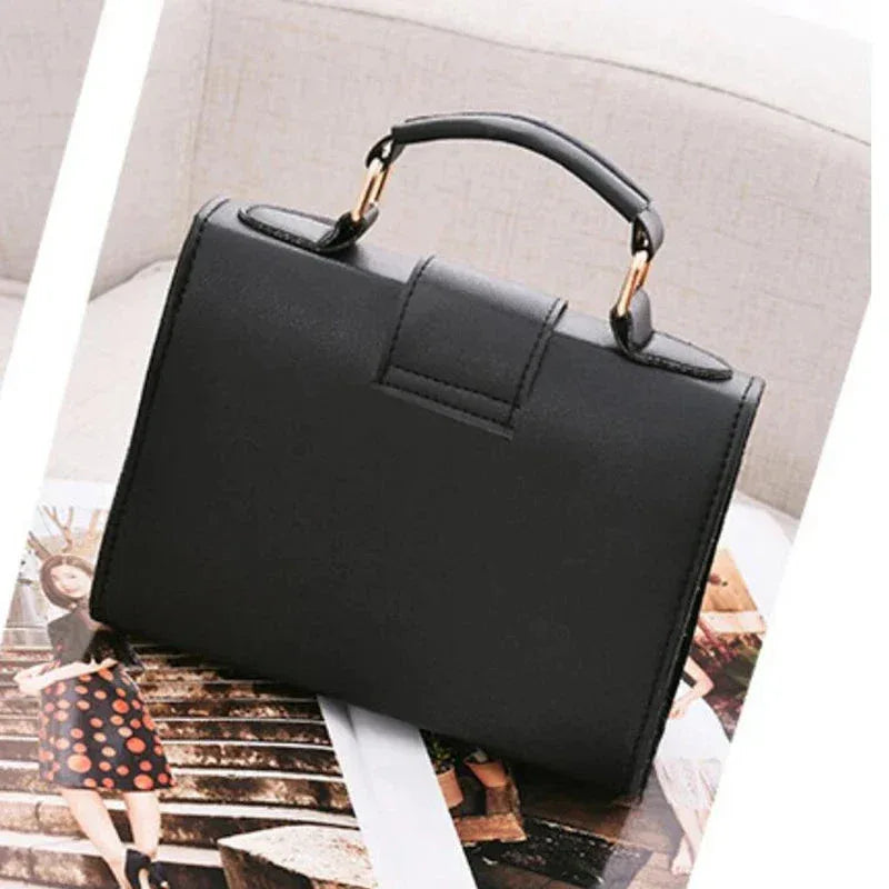 Sac à Main Femme en PU – Sac Bandoulière en Cuir Synthétique avec Fermeture à Rabat, Sac à Main Mode Tendance