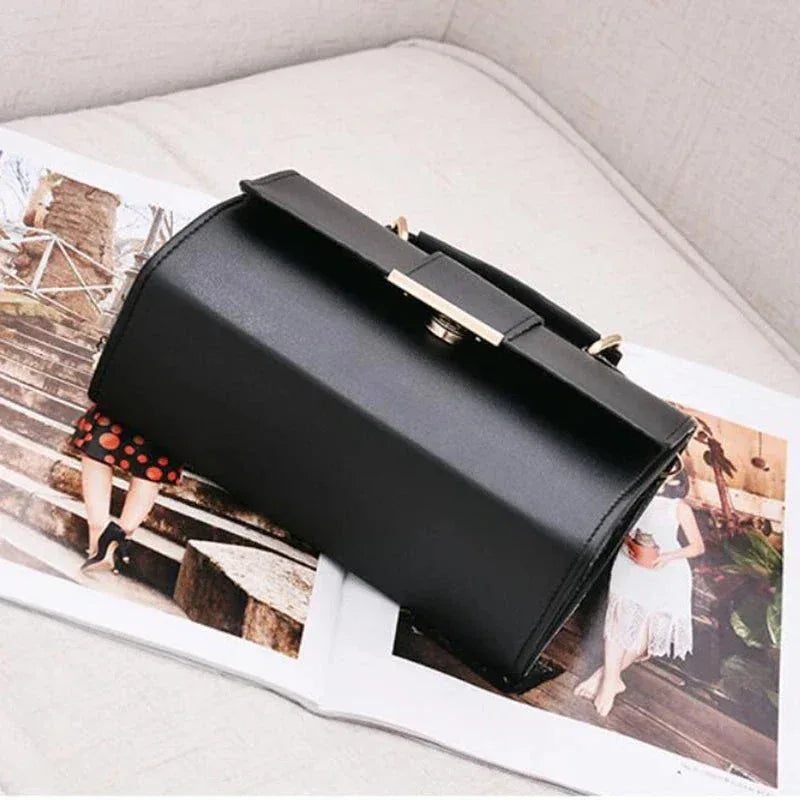 Sac à Main Femme en PU – Sac Bandoulière en Cuir Synthétique avec Fermeture à Rabat, Sac à Main Mode Tendance