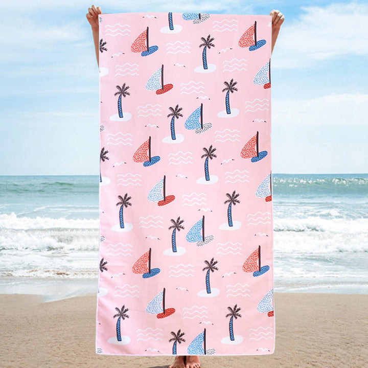 Serviette plage microfibre sans sable séchage rapide